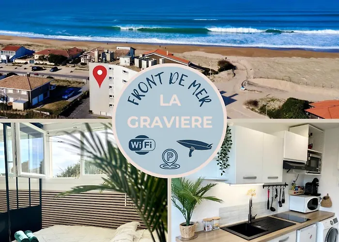 La Graviere, Cozy Studio Wifi & Parking 20M Ocean Surf Plage